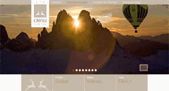 Desktop Screenshot of crioli-dolomiti-lodge.com